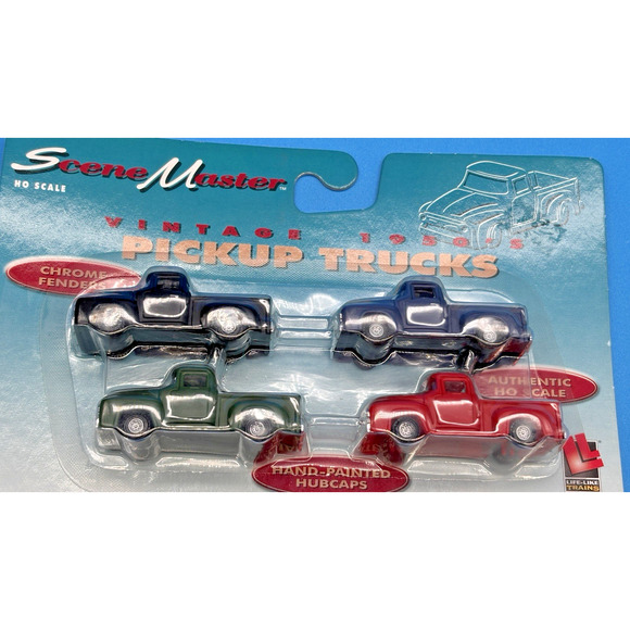 NOS Life-Like Trains,Scene Master, Vintage 1950's PICKUP TRUCKS 1613 HO Scale - Picture 2 of 13